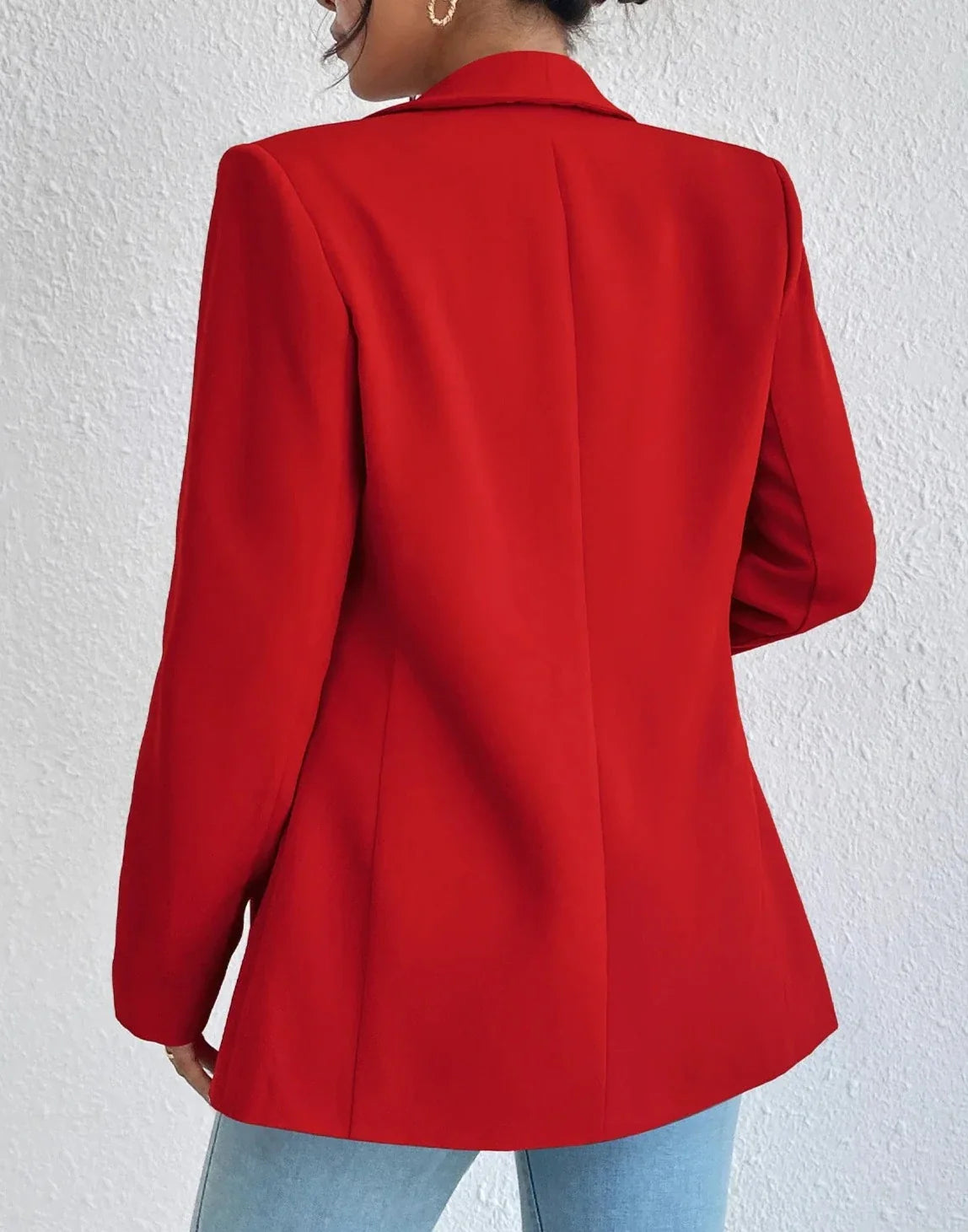 Blazer feminino gola lapela e bolso lateral AB636