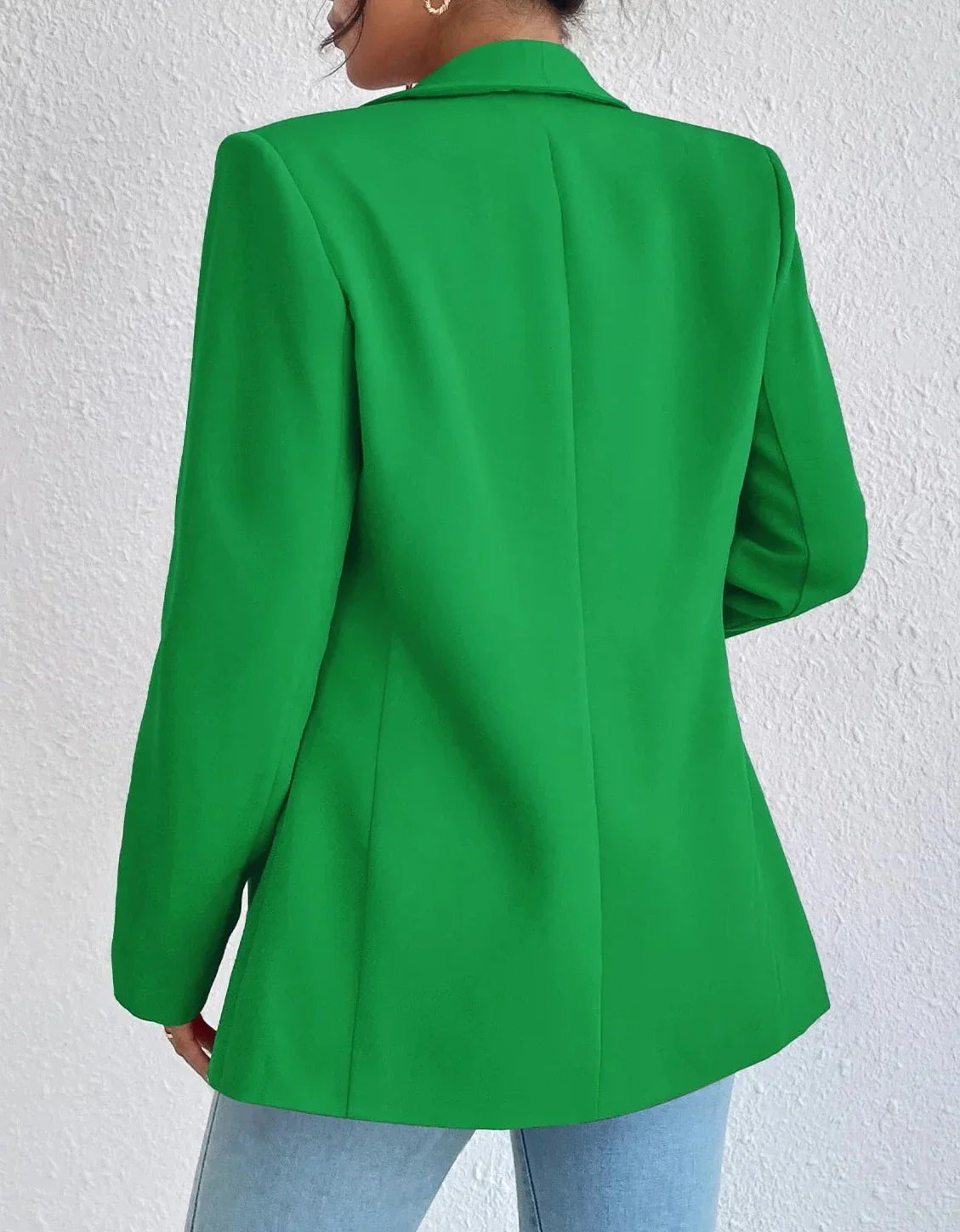 Blazer feminino gola lapela e bolso lateral AB636