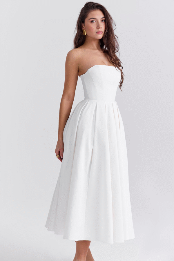 Vestido Bustier Celeste - Imagem 3