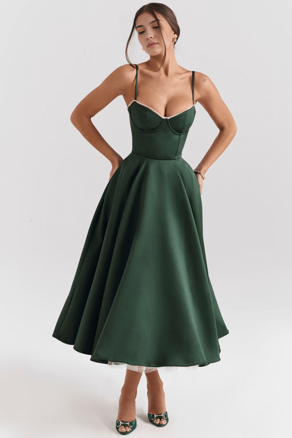 Vestido Midi Cloe - Dupla Camada - Imagem 4