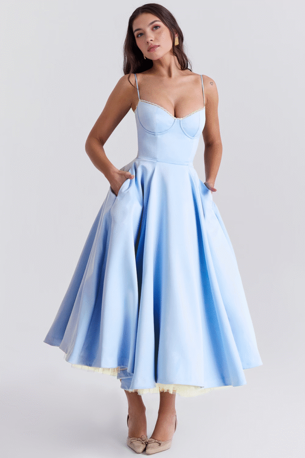 Vestido Midi Cloe - Dupla Camada - Imagem 24