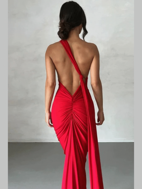 Vestido Longo Maxi de Um Ombro Só e Costas Abertas Modern Natalie - FULL - Imagem 9