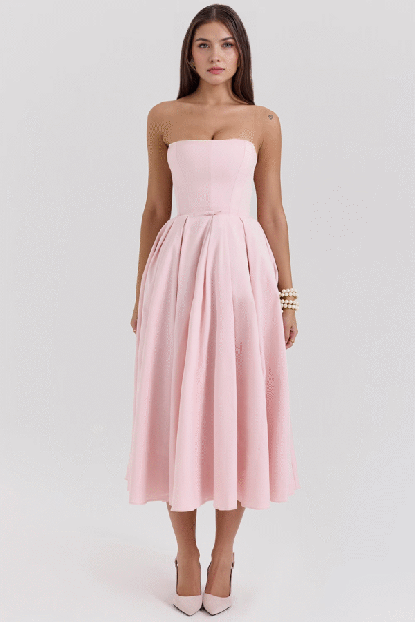 Vestido Bustier Celeste - Imagem 17