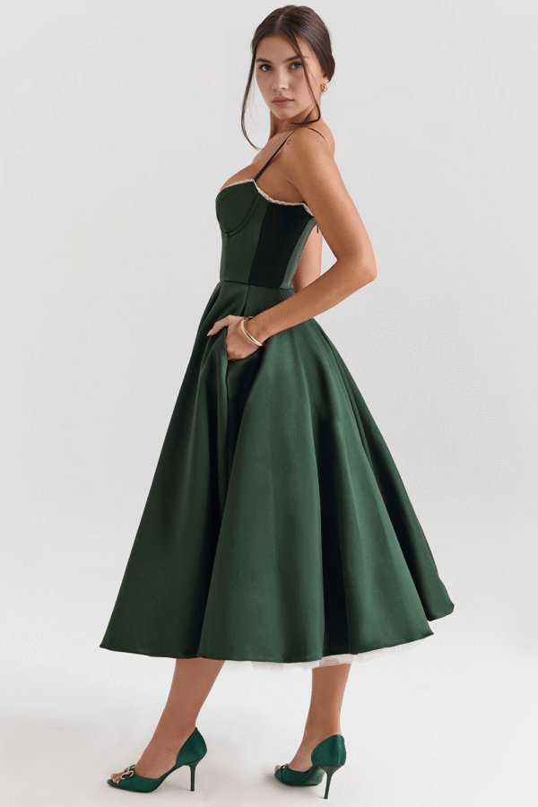 Vestido Midi Cloe - Dupla Camada - Imagem 2