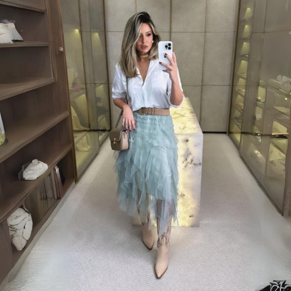 Saia Tule Jade - Imagem 5