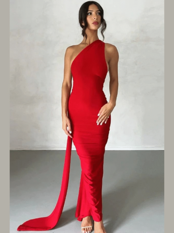 Vestido Longo Maxi de Um Ombro Só e Costas Abertas Modern Natalie - FULL - Imagem 8