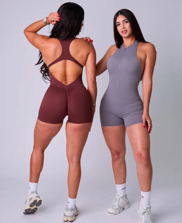 Macaquinho Esportivo com Zíper Modern Isa - FITNESS - Imagem 2