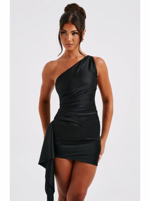 Vestido Curto de Cetim Modern Avery - Imagem 4