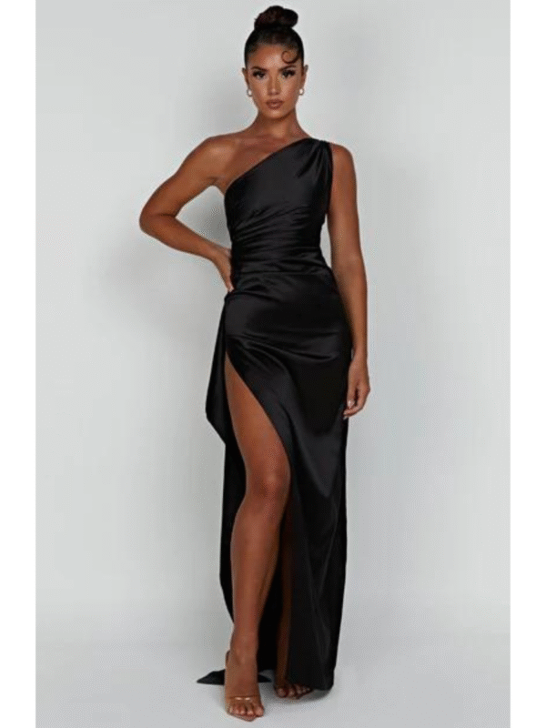 Vestido Longo de Cetim Modern Avery - Imagem 2