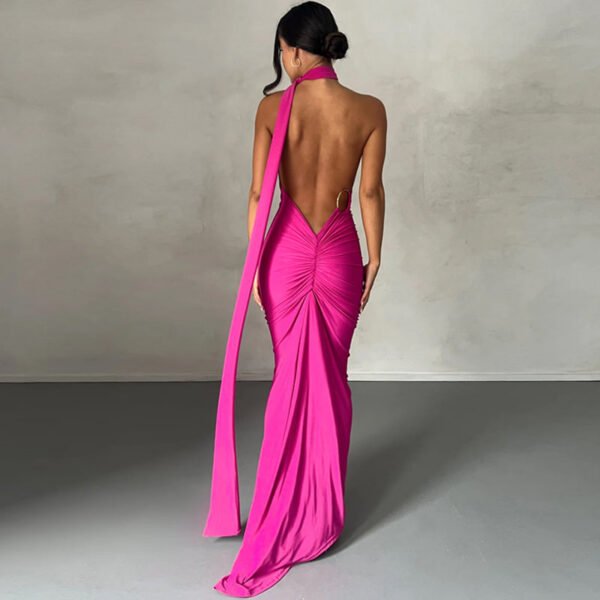 Vestido Longo Maxi de Um Ombro Só e Costas Abertas Modern Natalie - FULL - Imagem 13