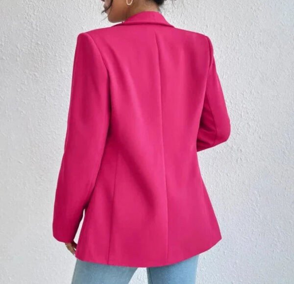 Blazer feminino gola lapela e bolso lateral AB636 - Imagem 2
