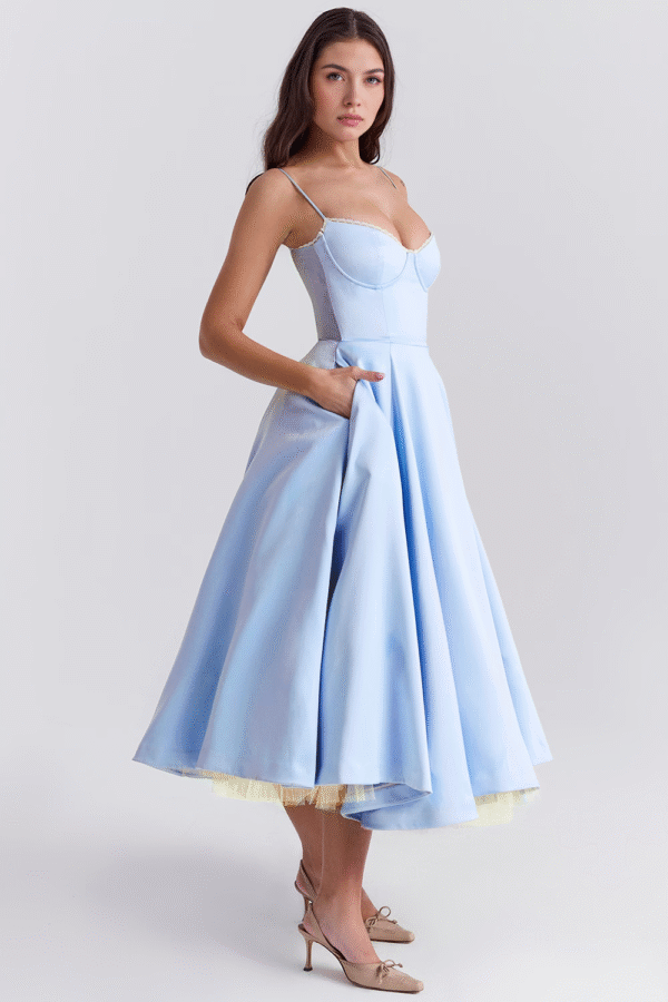 Vestido Midi Cloe - Dupla Camada - Imagem 27