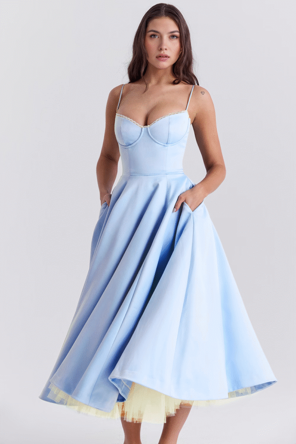 Vestido Midi Cloe - Dupla Camada - Imagem 26