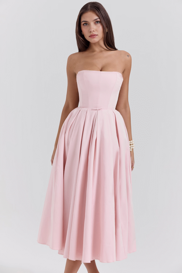 Vestido Bustier Celeste - Imagem 16