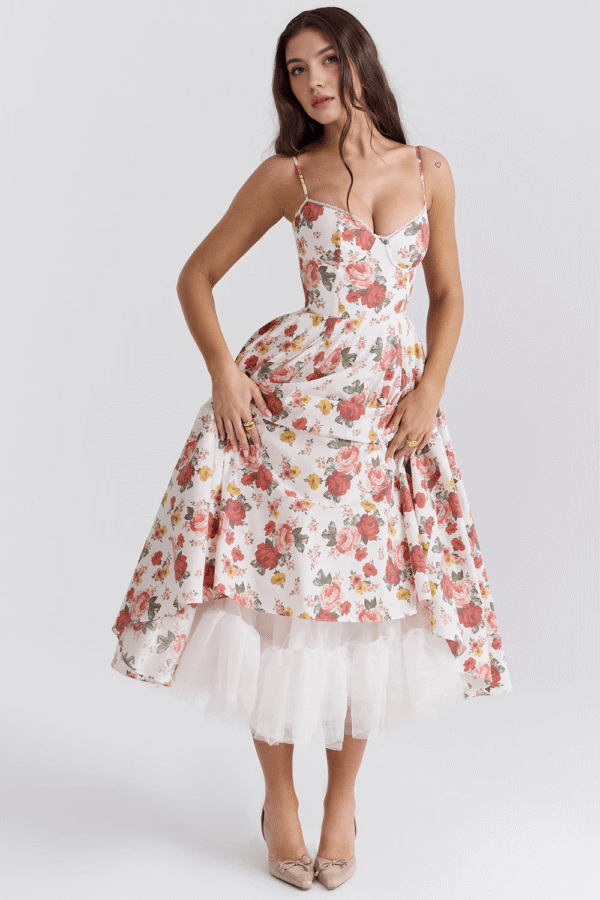 Vestido Midi Cloe - Dupla Camada - Imagem 33