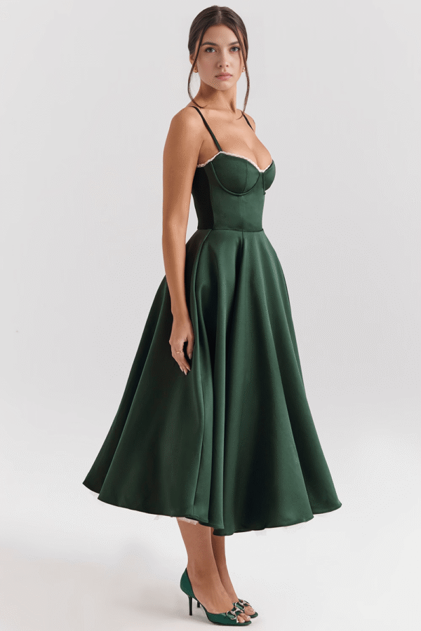 Vestido Midi Cloe - Dupla Camada - Imagem 3