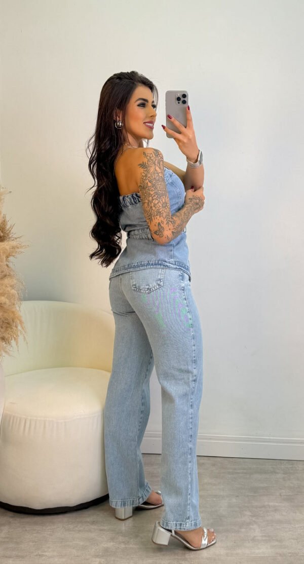 Calça Jeans Wide Leg Marisa - Imagem 2