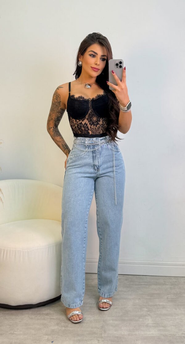 Calça Jeans Wide Leg Marisa - Imagem 5