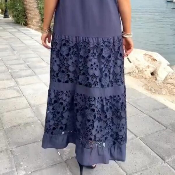 Vestido Maria Antonietta™ em Popelina de Algodão com Detalhes Artesanais / Elegância Atemporal e Conforto em Cada Detalhe! - Imagem 4