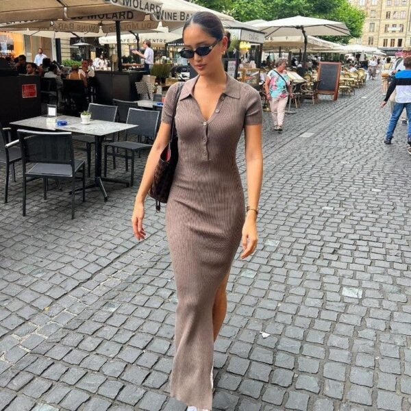 Vestido Joy – Elegância Casual em Modelagem Longa - Imagem 4